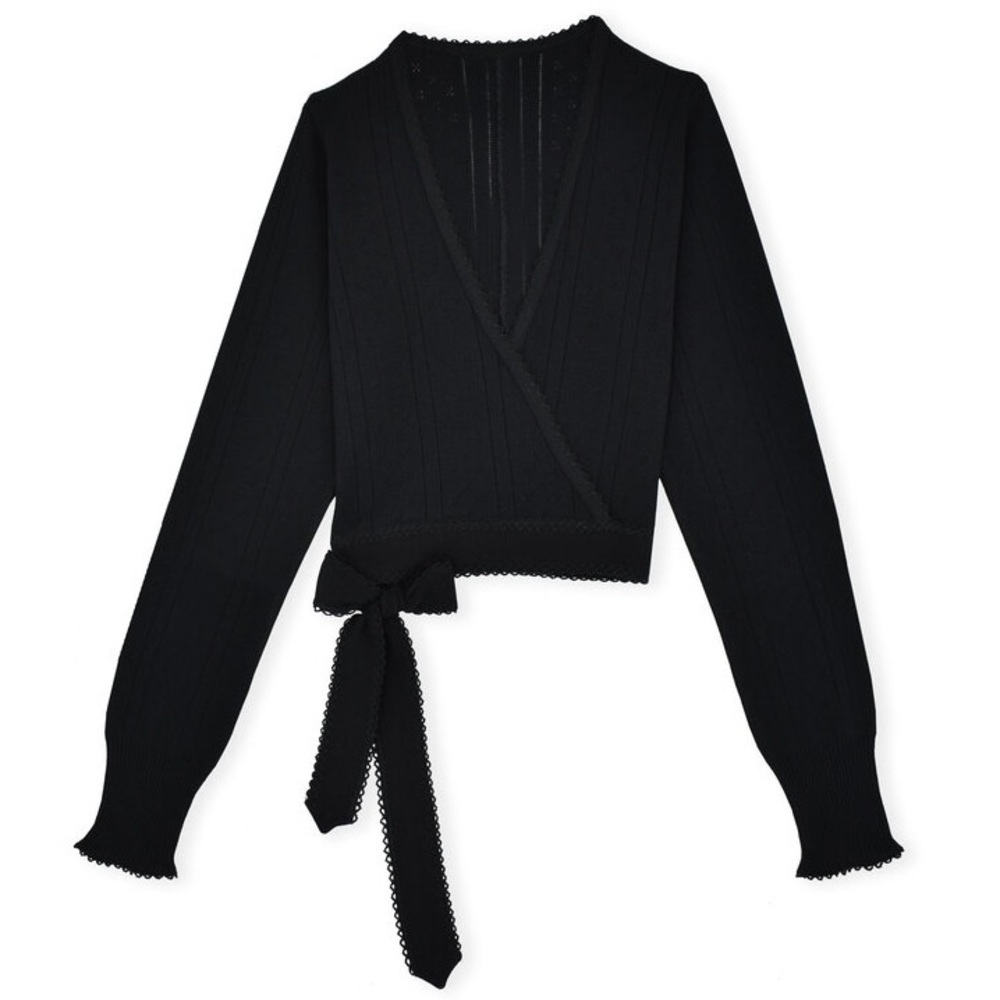 Pretties Venice long sleeve ballet wrap top